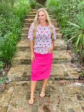 Load image into Gallery viewer, THE MIA BLOUSE (FUCHSIA)