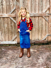 Load image into Gallery viewer, THE BROOKE DENIM OVERALL (GIRLS)