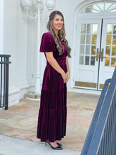 Load image into Gallery viewer, THE HOLLY HOLIDAY GOWN (BURGUNDY)