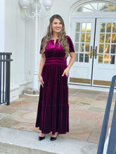 Load image into Gallery viewer, THE HOLLY HOLIDAY GOWN (BURGUNDY)