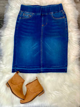 Load image into Gallery viewer, THE MORGAN DENIM SKIRT (GIRLS)